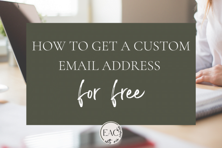 How to get a custom email address for free